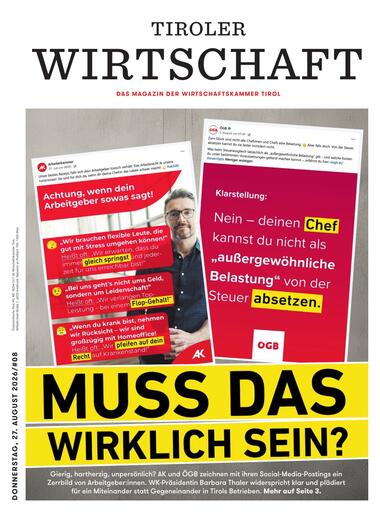 Tiroler Wirtschaft 2026-08-27
